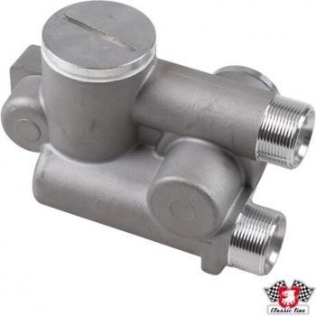 Preview: Ölthermostatgehäuse, außen. Mit Anschlüssen für Ölleitungen