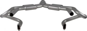 Preview: Krümmer-Schalldämpfer mit Schalldämpfung und mit rundem Endrohr, Sport, Sebring Style