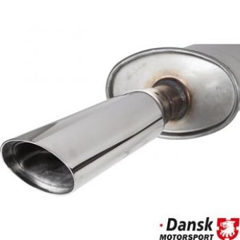 Preview: Schalldämpfer hinten, Original Style, Edelstahl, mit poliertem Endrohr