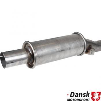 Preview: Schalldämpfer hinten, Original Style, Edelstahl, mit poliertem Endrohr