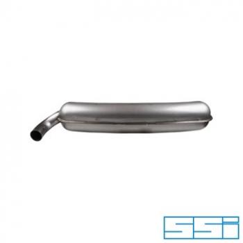 Schalldämpfer, hinten, Sport, 70 mm Endrohr, Edelstahl, poliert. Mit TÜV