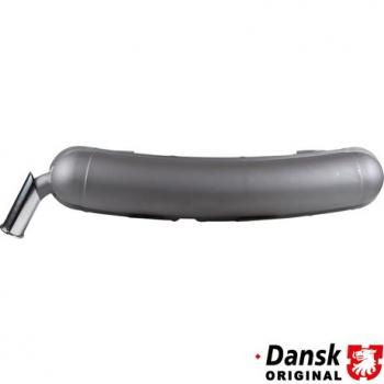 Schalldämpfer hinten mit Chrom Endrohr, Ø57 mm