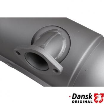 Preview: Schalldämpfer hinten mit Chrom Endrohr, Ø57 mm