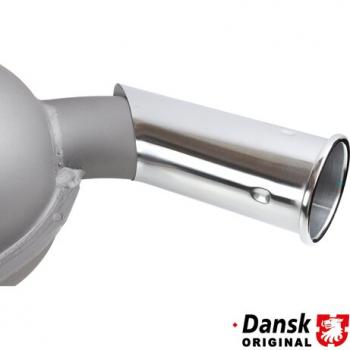 Preview: Schalldämpfer hinten mit Chrom Endrohr, Ø57 mm