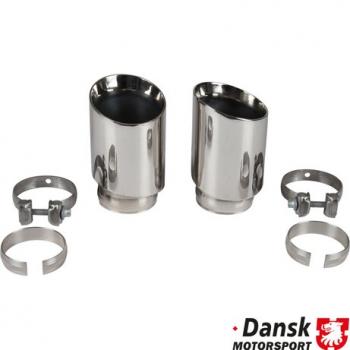 Preview: Sportschalldämpfer hinten mit Mittelendrohren "GT3" Style