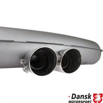 Preview: Sportschalldämpfer hinten mit Mittelendrohren "GT3" Style