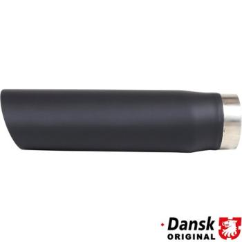 Preview: Endrohr, Ø63,8 mm. Hergestellt aus mattschwarz pulverbeschichtetem Edelstahl