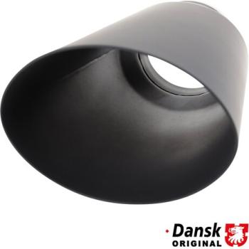 Preview: Endrohr, Ø63,8 mm. Hergestellt aus mattschwarz pulverbeschichtetem Edelstahl