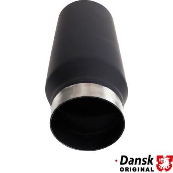 Preview: Endrohr, Ø63,8 mm. Hergestellt aus mattschwarz pulverbeschichtetem Edelstahl