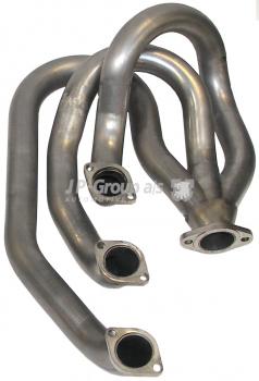 Racing-Wärmetauscher, Racing Krümmer 911 2,0-2,7 63-79, Ø45 mm außen, Edelstahl, rechts