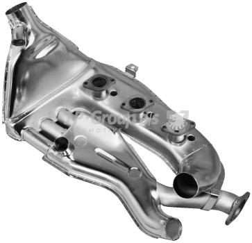 Wärmetauscher, Edelstahl, links