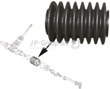 Schutzhülle, Faltenbalg für Lenkgetriebe 911, 912, 914