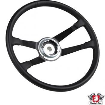 Lenkrad, Leder, schwarz, Ø400 mm, ohne Hupenknopf