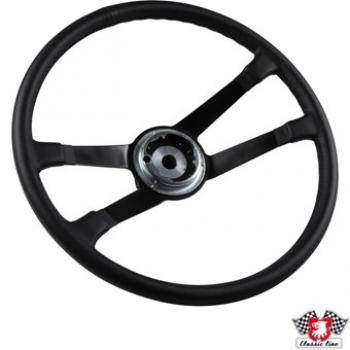 Lenkrad 911 F und 912, Leder schwarz, Ø420 mm (16,5"), ohne Hupenknopf
