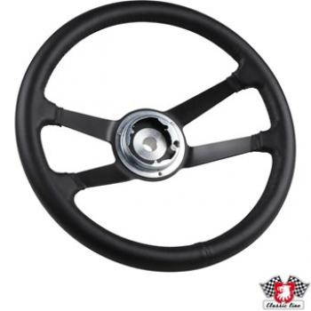 Lenkrad 911 F, 912 und 914, RS-Style, Leder, schwarz, Ø380 mm (15"), ohne Hupenknopf