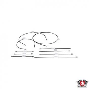 Bremsleitungssatz, RLKG, 1-Kreis-Bremsanlage. Mit 10 Leitungen für 1 Auto