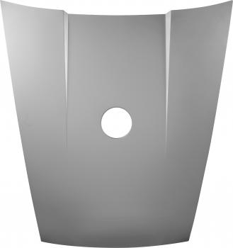 Haube vorne, Aluminium mit Stahlrahmen, mit Loch in der Mitte für Kraftstoffeinfüllung "RSR Look"