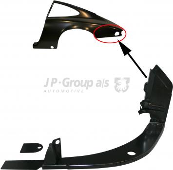 Rahmen Rücklicht an Seitenwand, links