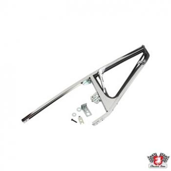 Türfensterrahmen mit Drehfenster, Chrom, rechts