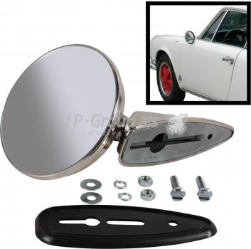 Aussenspiegel ohne Rahmen, Edelstahl, links/rechts