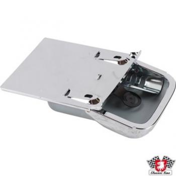 Aschenbecher mit Montierblech, chrom