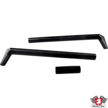 Knieschutzsatz unter Armaturenbrett mit Aschergriff, schwarz, 3-Teilig