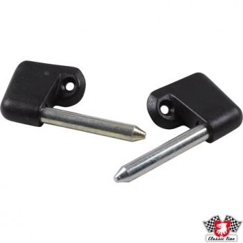 Haltestangesatz für Sonnenblende, links/rechts, schwarz, 2 Stück