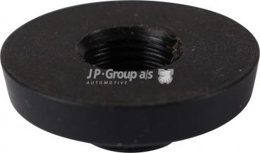 Rosette, schwarz, Plastik (5/6 Stück je Auto)