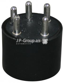 Relais, schwarz, rund