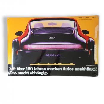 Emailleschild Porsche Classic 964