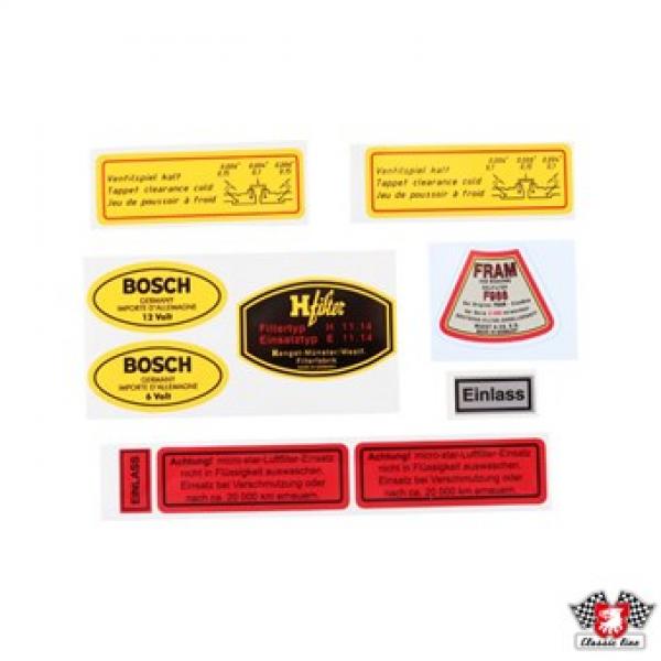 Klebeschildsatz für Porsche 356