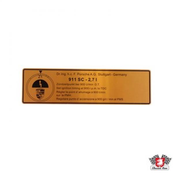 Klebeschild, Zündzeitpunkt