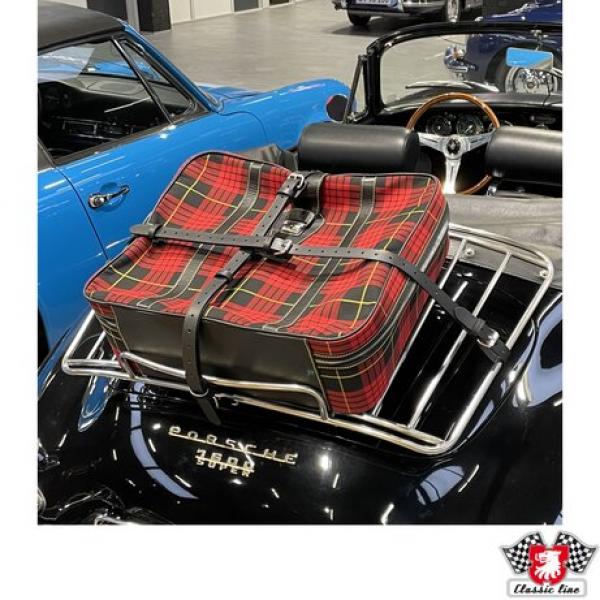 Lederriemensatz für Gepäckträger, braun, 2 Stück