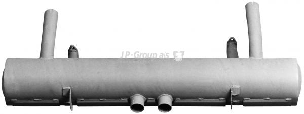 Schalldämpfer, hinten