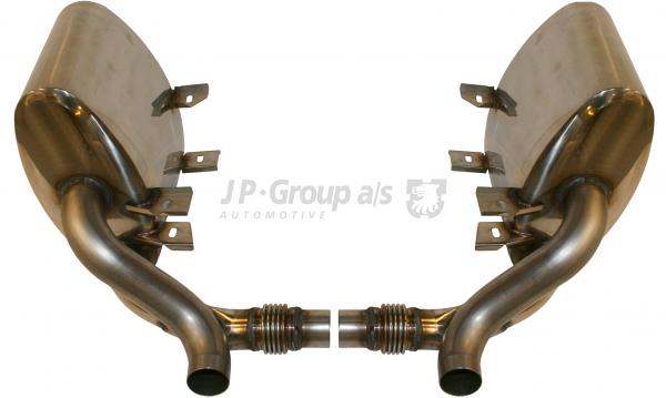 Sportschalldämpfer-Satz, hinten, Edelstahl