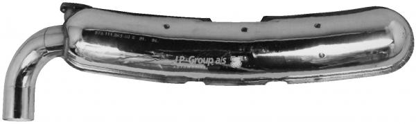 Schalldämpfer, hinten, Sport, Edelstahl, 84 mm Endrohr, mit TÜV