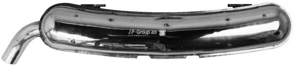 Schalldämpfer, hinten, Edelstahl, mit TÜV