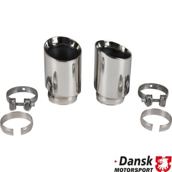 Sportschalldämpfer hinten mit Mittelendrohren "GT3" Style