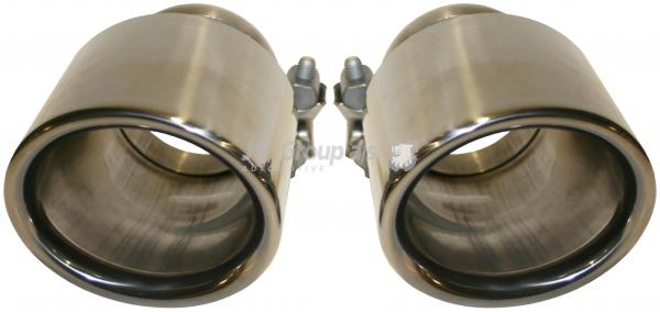 Endrohrsatz, links/rechts, Edelstahl