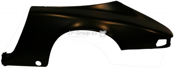 Kotflügel, hinten, komplett, links