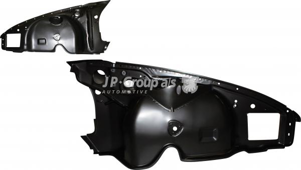 Innenkotflügel, komplett, vorne, links