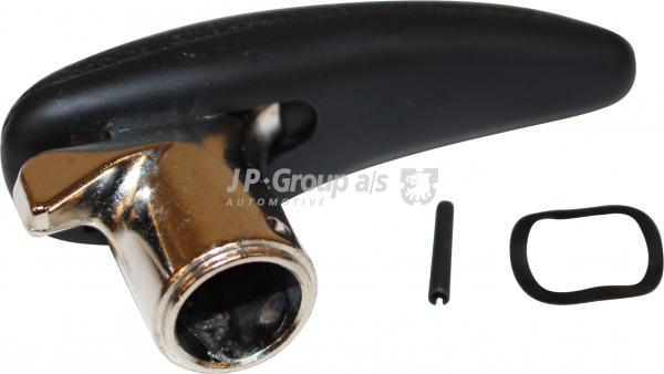 Schloss für Dreieckfenster, schwarz/chrom, rechts