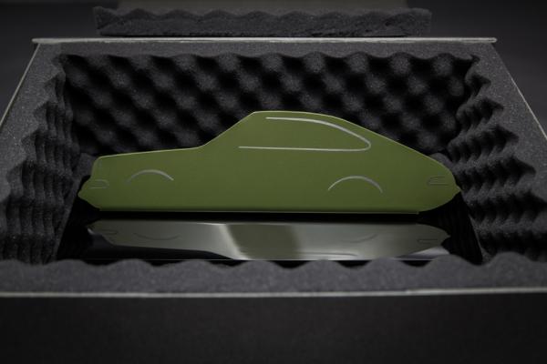Metall Silhouette in Ihrem Wunsch-Farbton lackiert - inkl. Geschenkbox