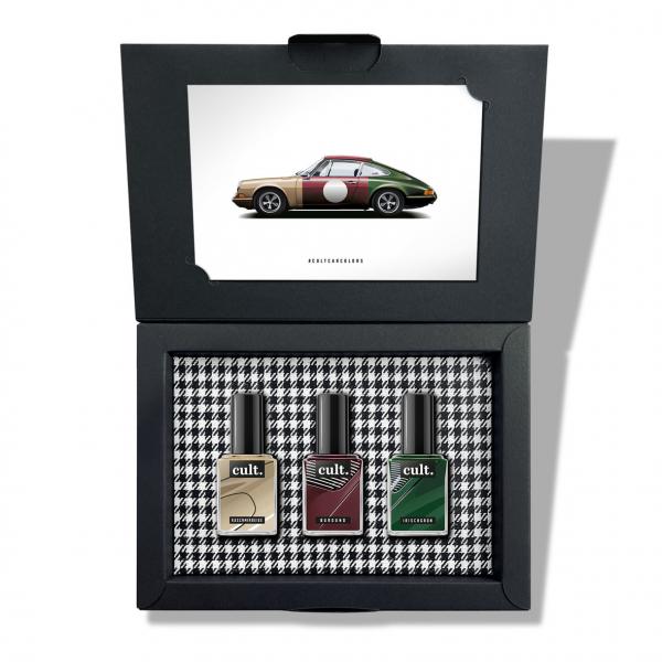 cult. CAR COLORS Nagellack "Heritage Collection" 3er Geschenkset