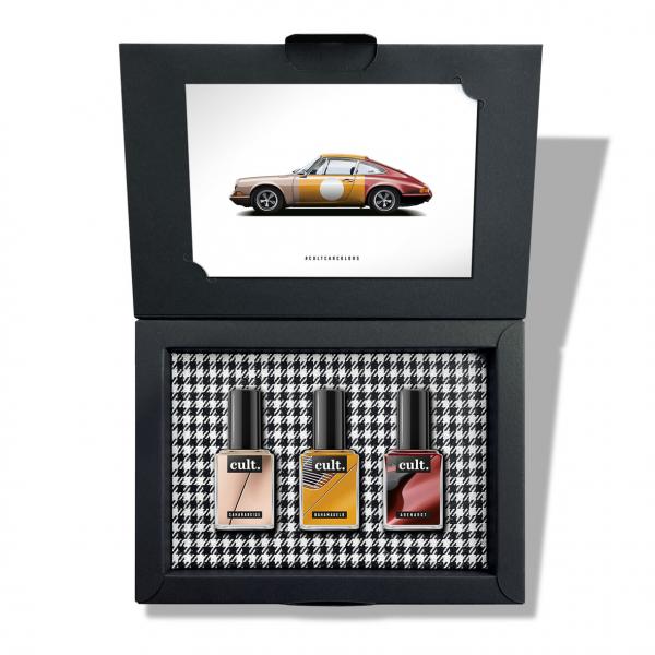 cult. CAR COLORS Nagellack "Attention Please" 3er Geschenkset