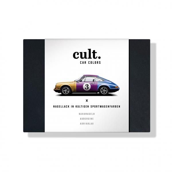 cult. CAR COLORS Nagellack "Road Trip" 3er Geschenkset