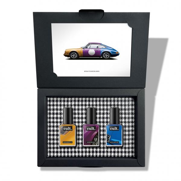 cult. CAR COLORS Nagellack "Road Trip" 3er Geschenkset