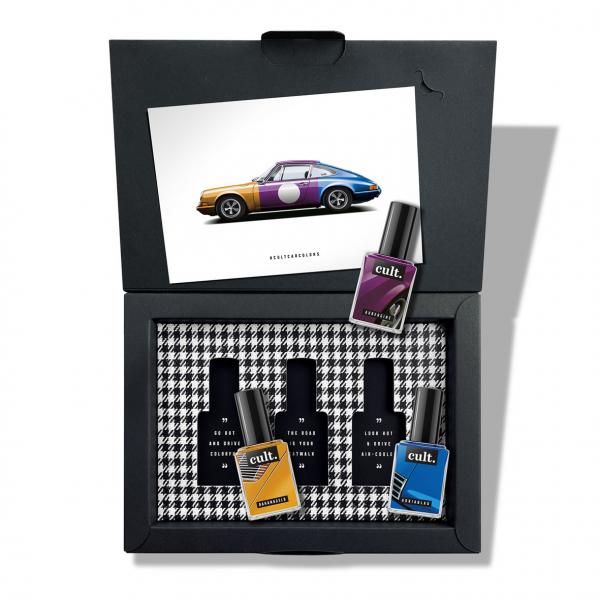 cult. CAR COLORS Nagellack "Road Trip" 3er Geschenkset