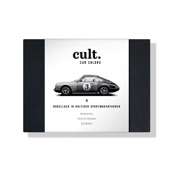 cult. CAR COLORS Nagellack "Asphalt Shades" 3er Geschenkset