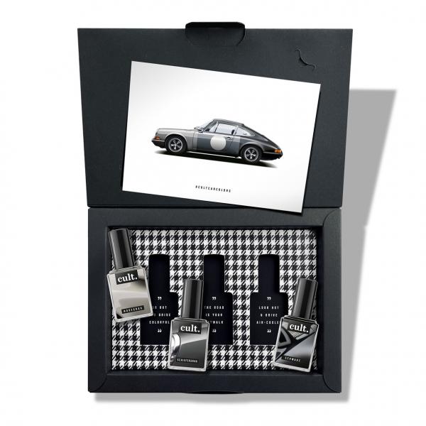 cult. CAR COLORS Nagellack "Asphalt Shades" 3er Geschenkset
